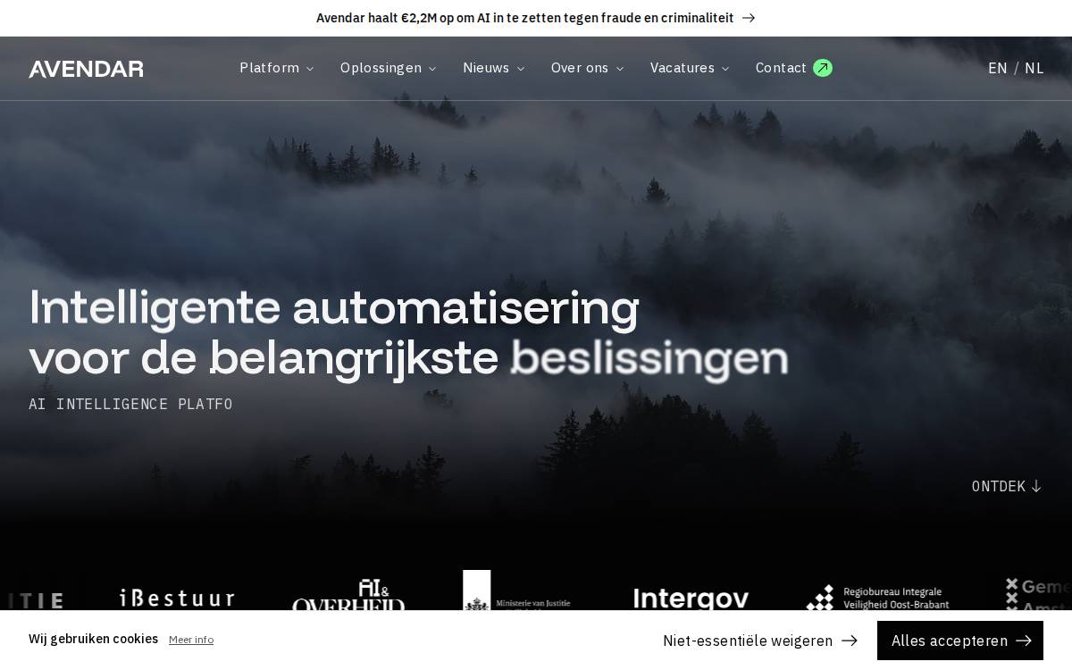 Avendar website preview