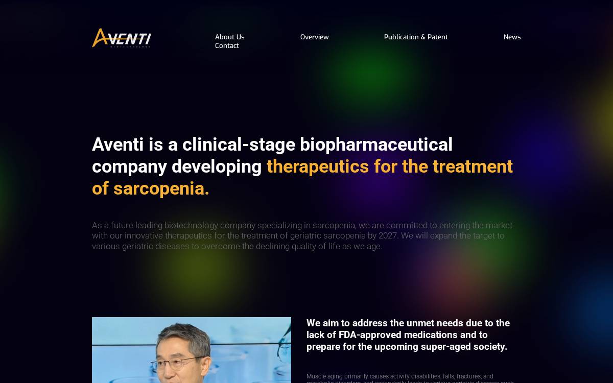 Aventi website preview