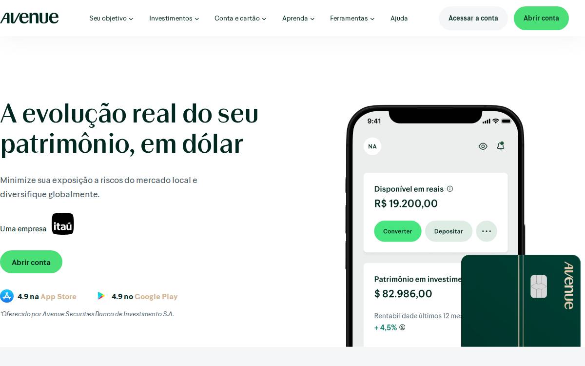 Avenue website preview