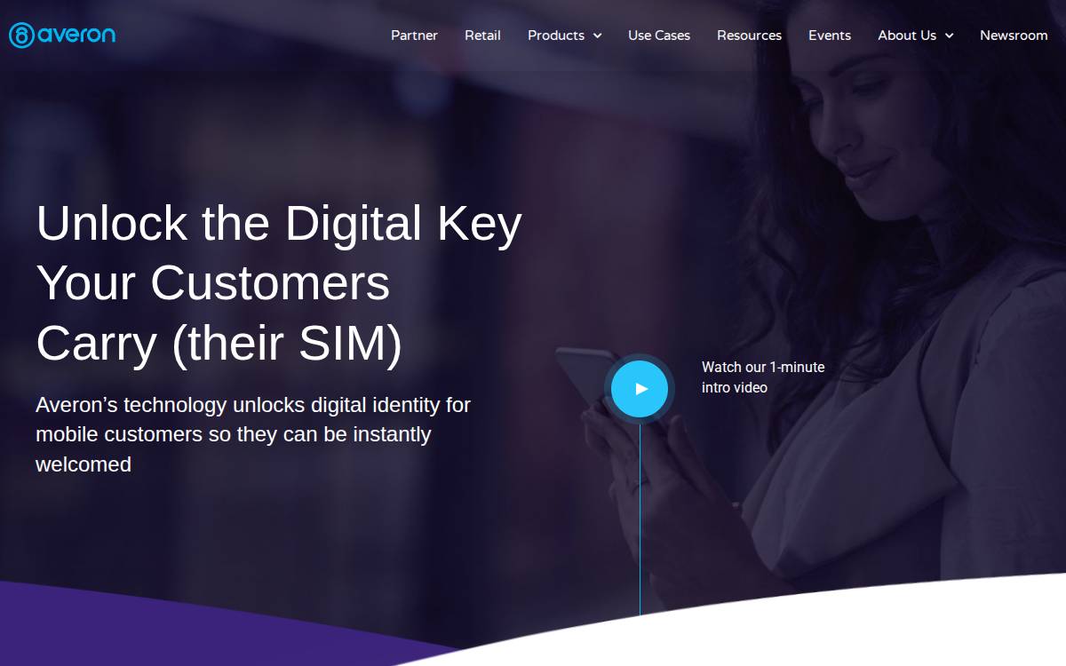 Averon website preview