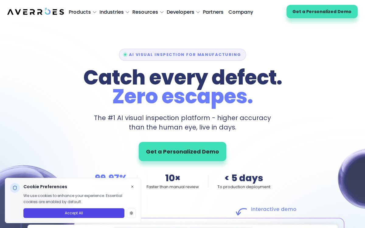 Averroes website preview