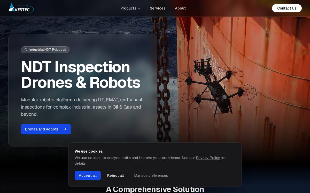 Avestec Technologies Inc. website preview