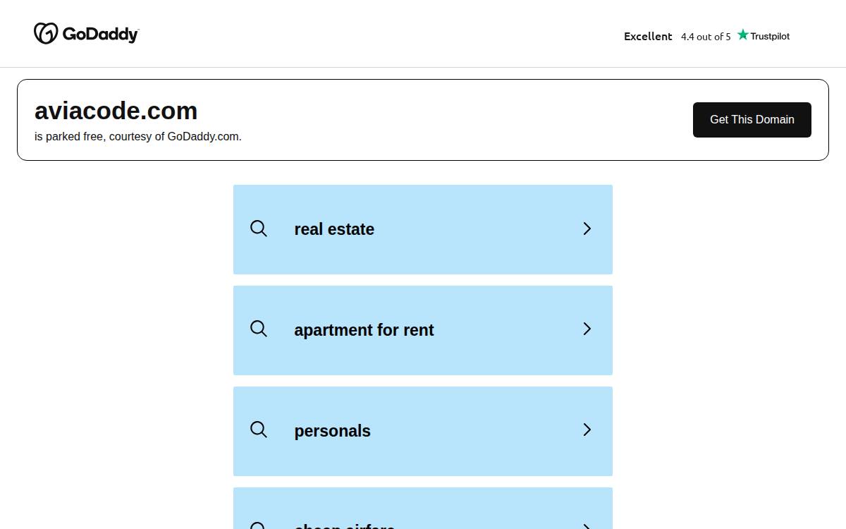 Aviacode website preview