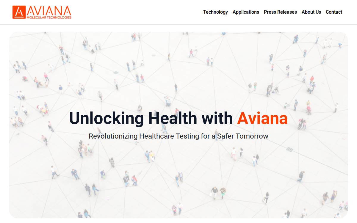 Aviana Molecular Technologies, LLC website preview
