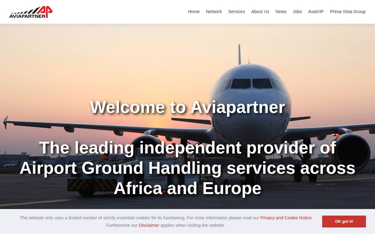 Aviapartner website preview