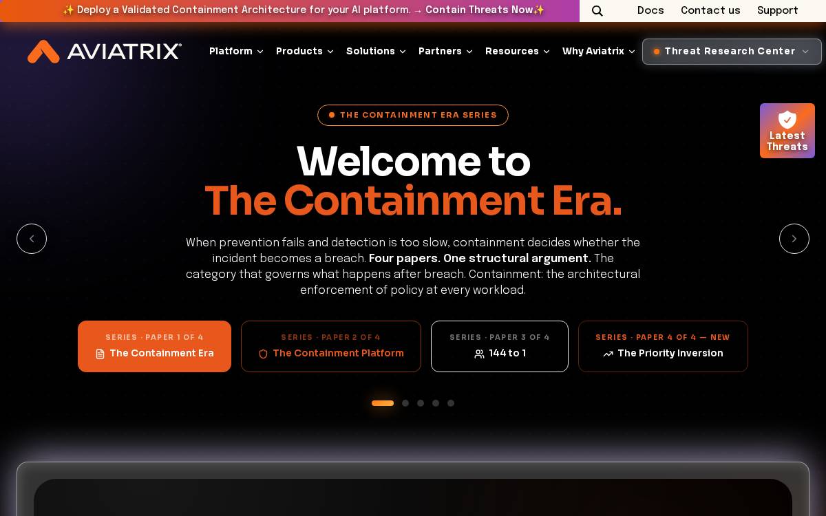 Aviatrix website preview