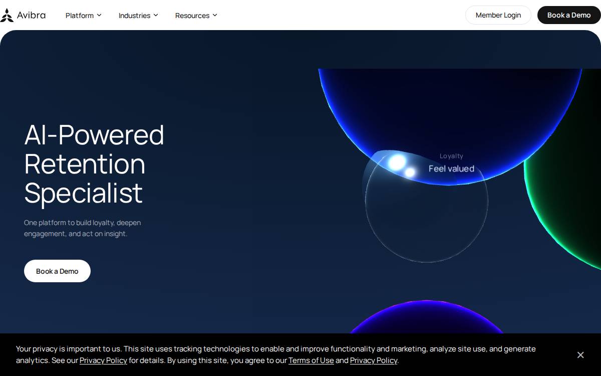 Avibra website preview