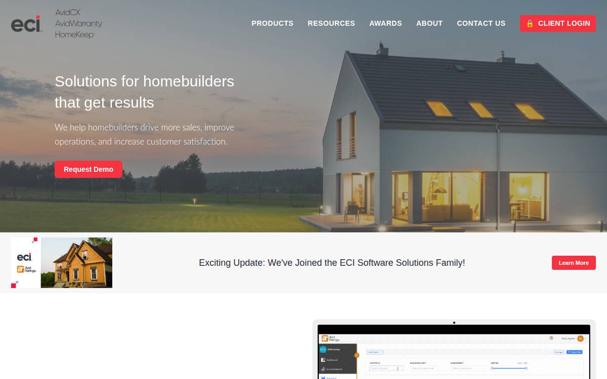 Avid Ratings website preview