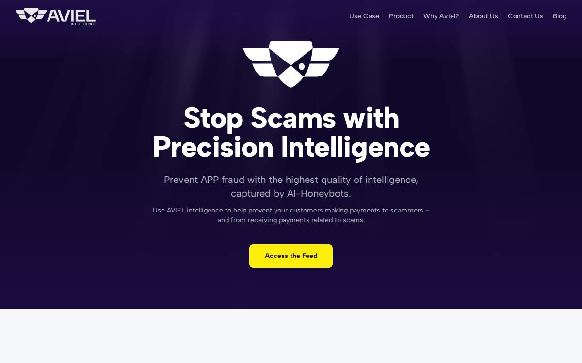 Aviel Intelligence website preview