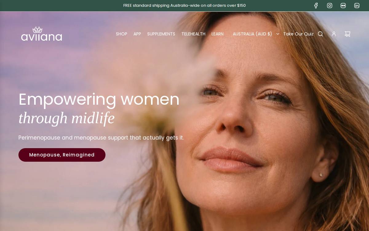 Aviiana website preview