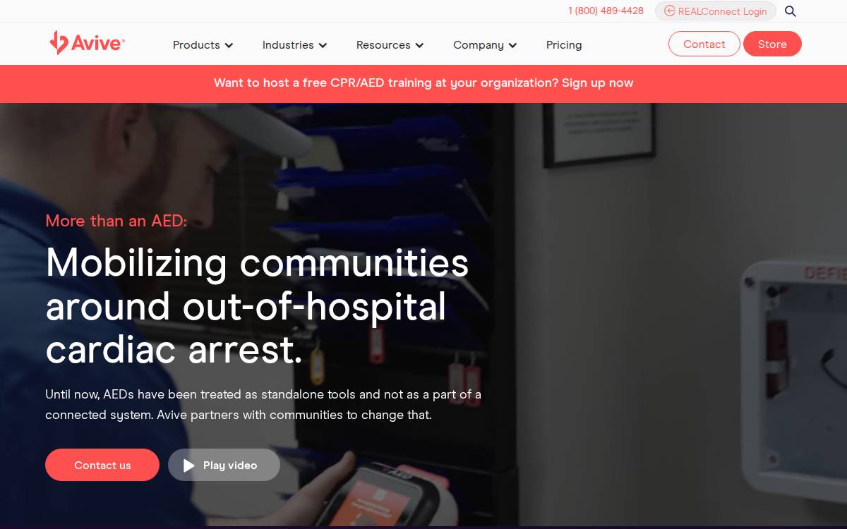 Avive website preview