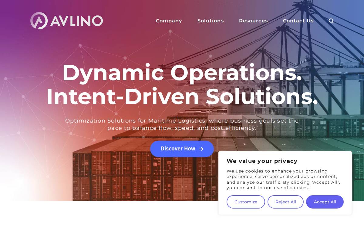Avlino website preview