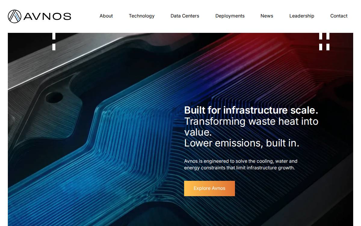 Avnos website preview