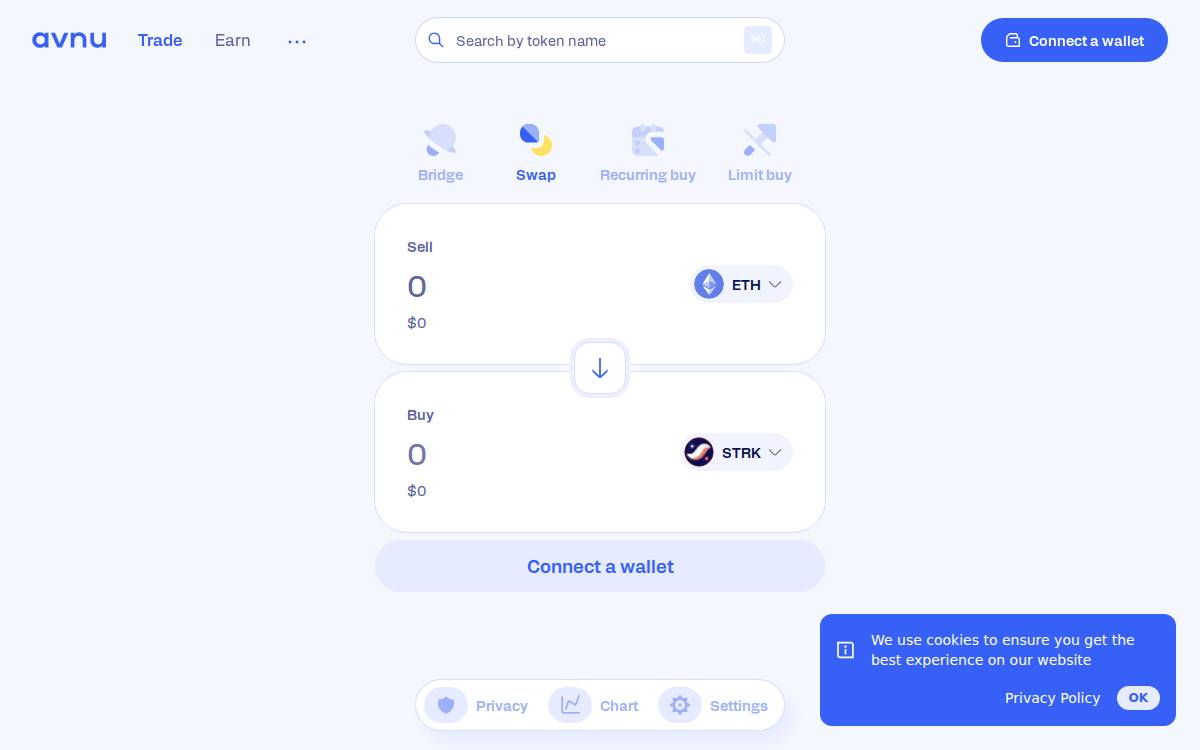 AVNU website preview