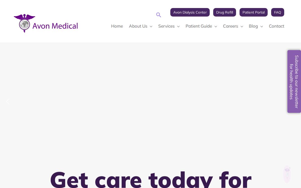 Avon Medical website preview