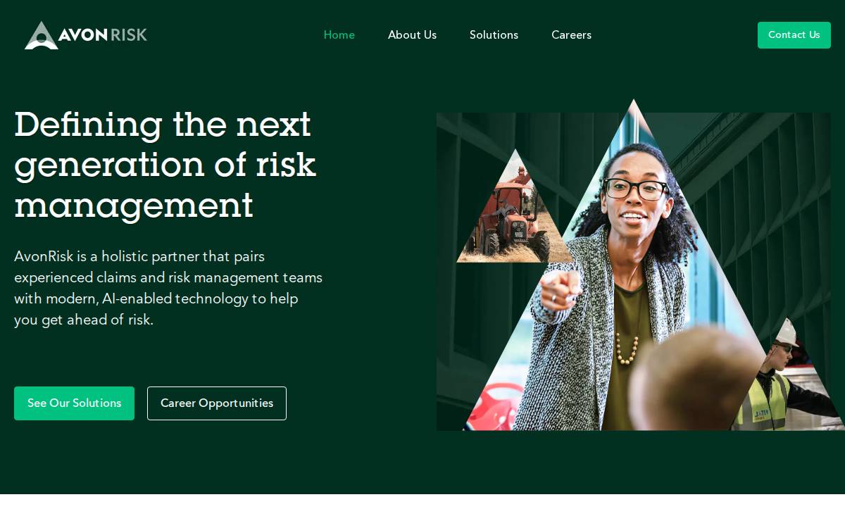 AvonRisk website preview