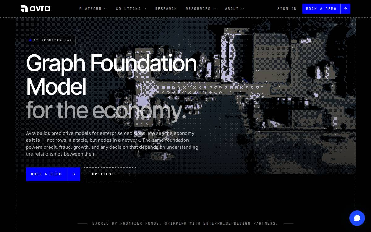 Avra website preview