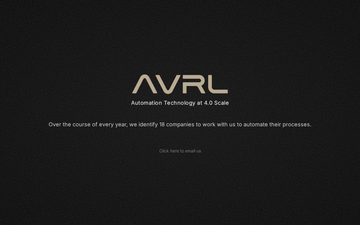 AVRL website preview
