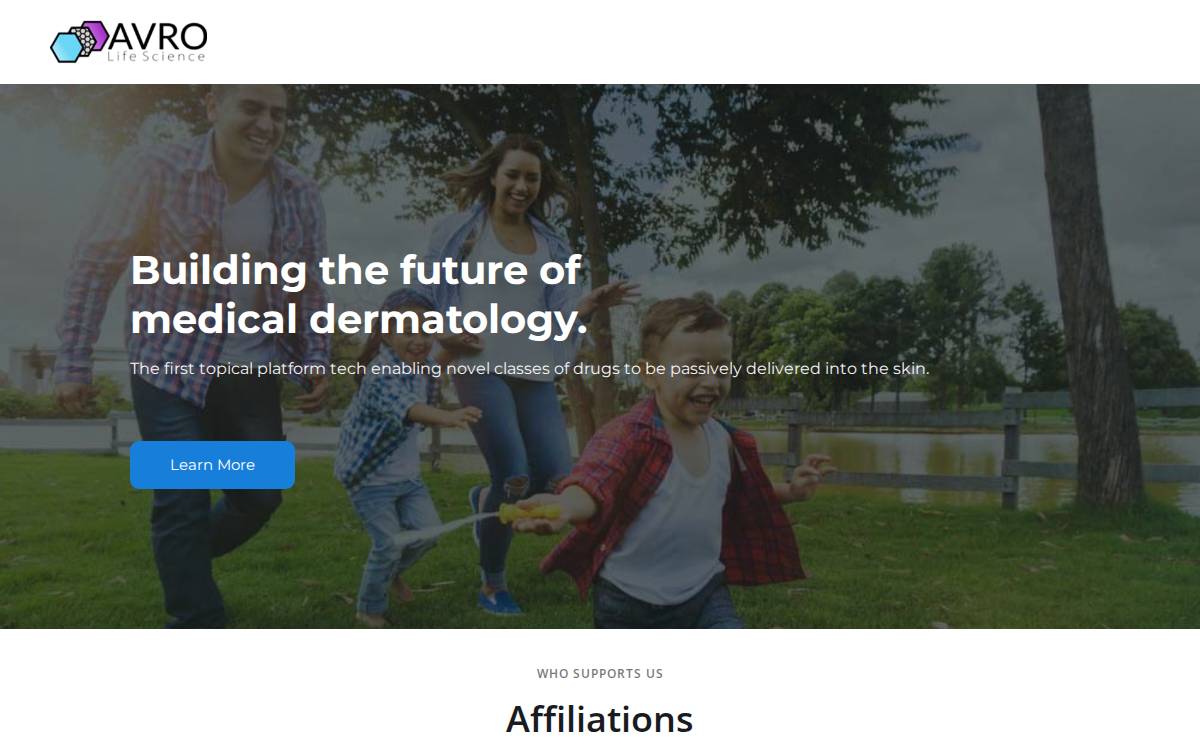 Avro Life Science website preview
