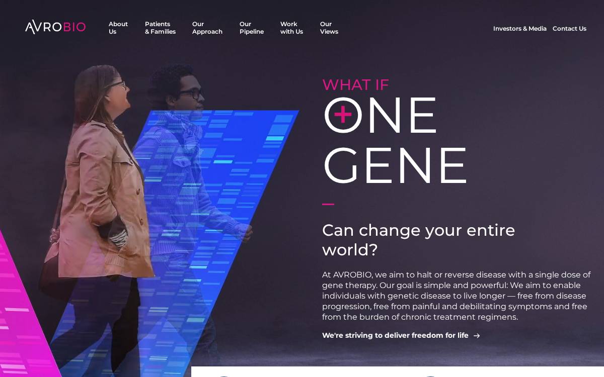 AvroBio, Inc website preview