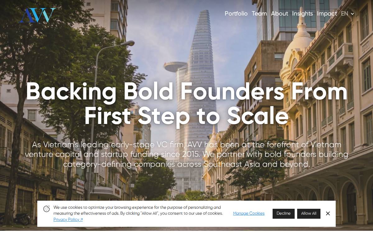 AVV website preview