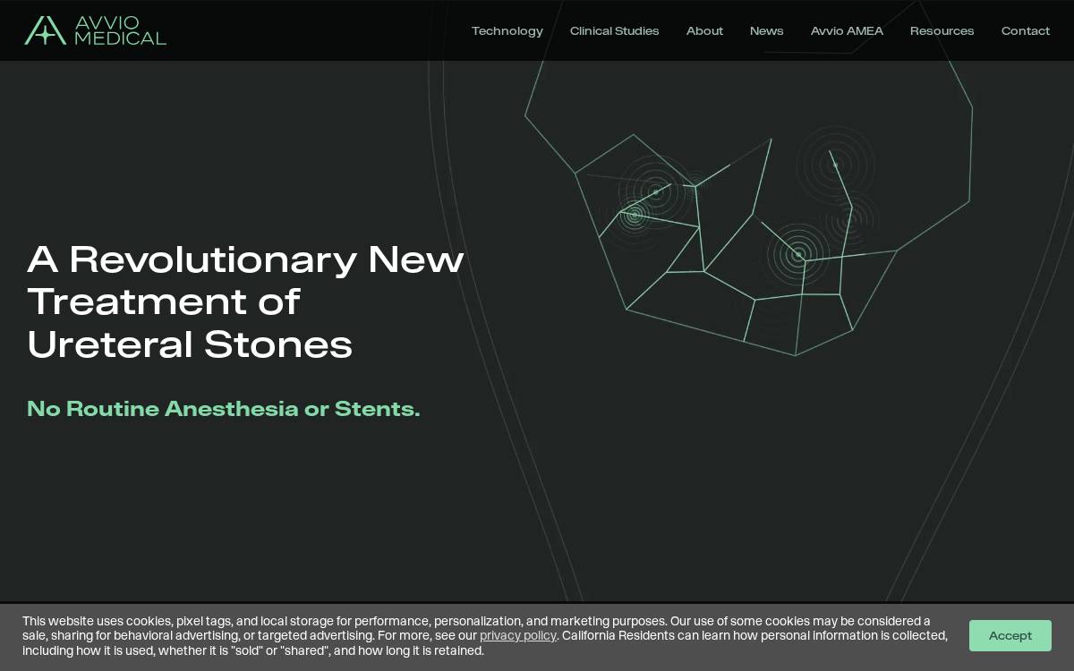 Avvio Medical website preview