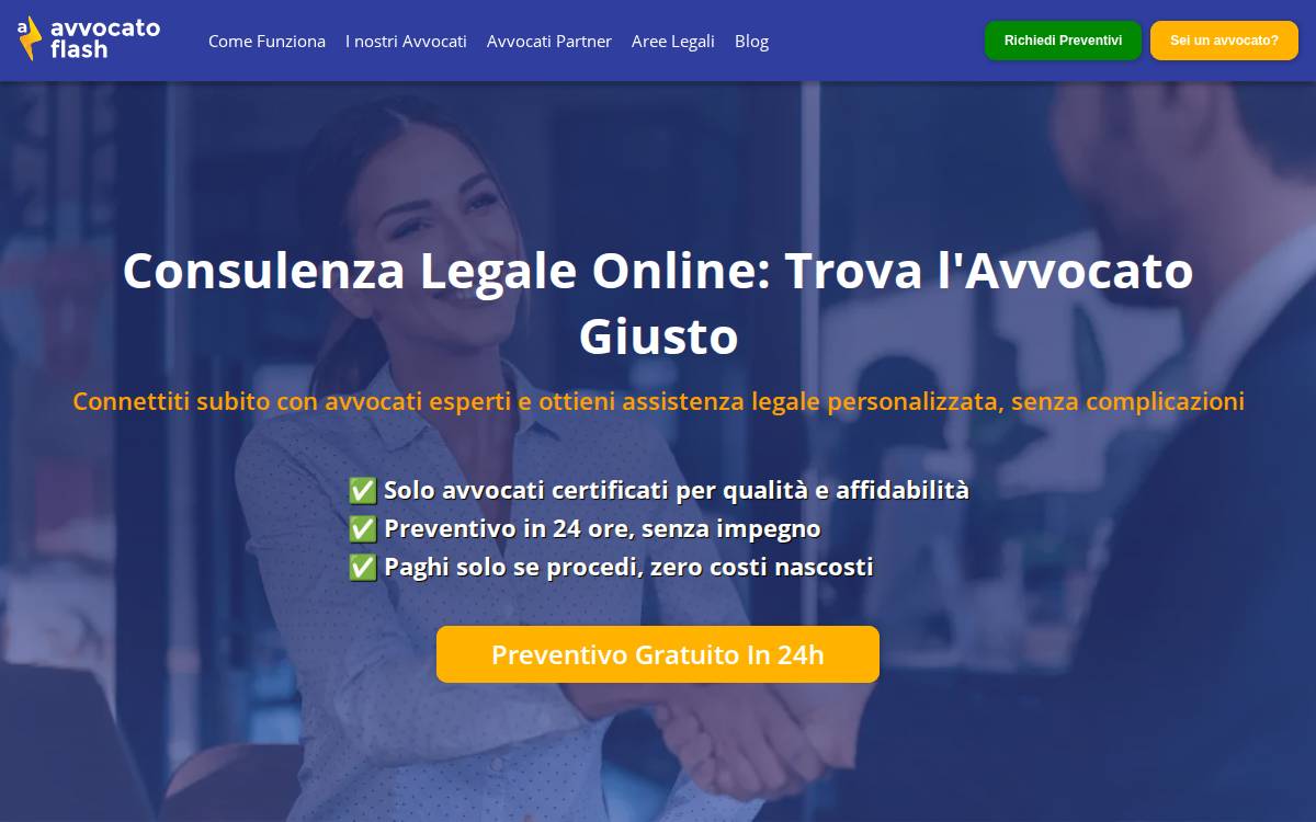 Avvocato Flash website preview