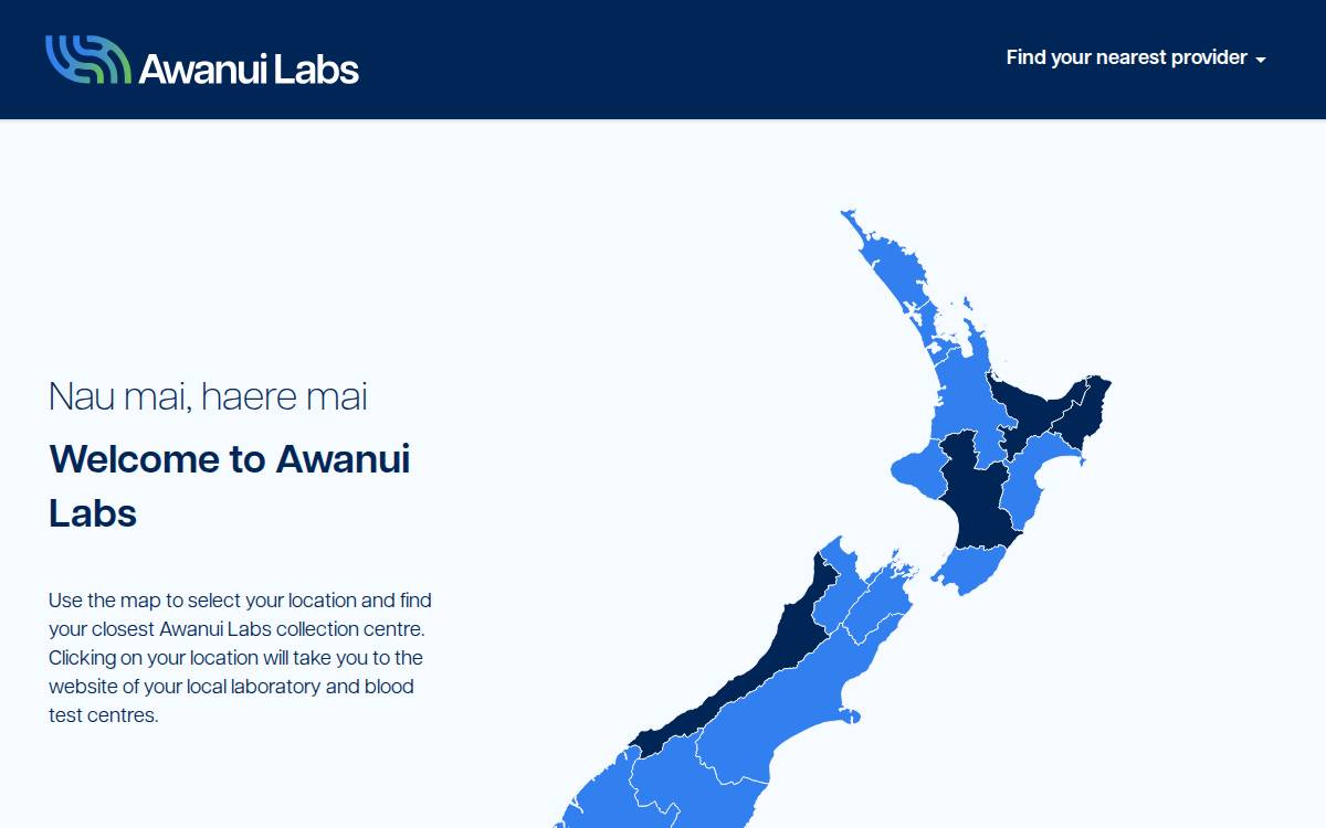 Awanui website preview
