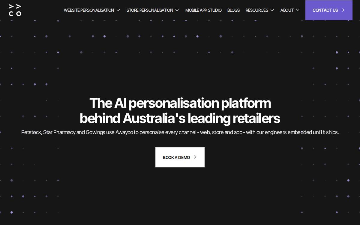AWAYCO website preview