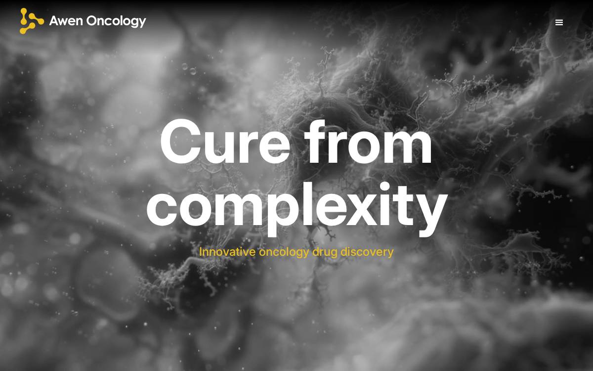 Awen Oncology website preview