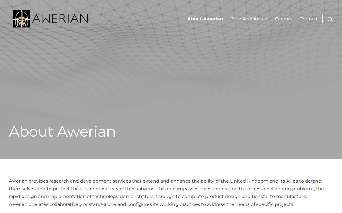 Awerian website preview