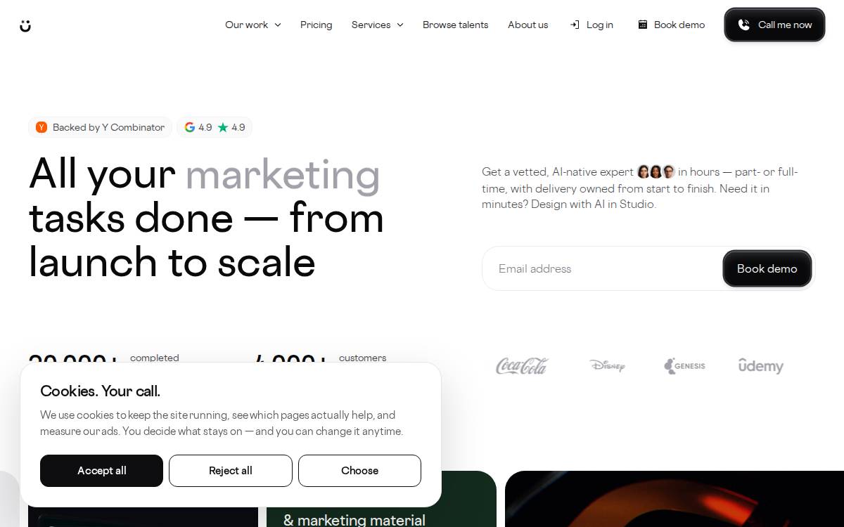 Awesomic website preview