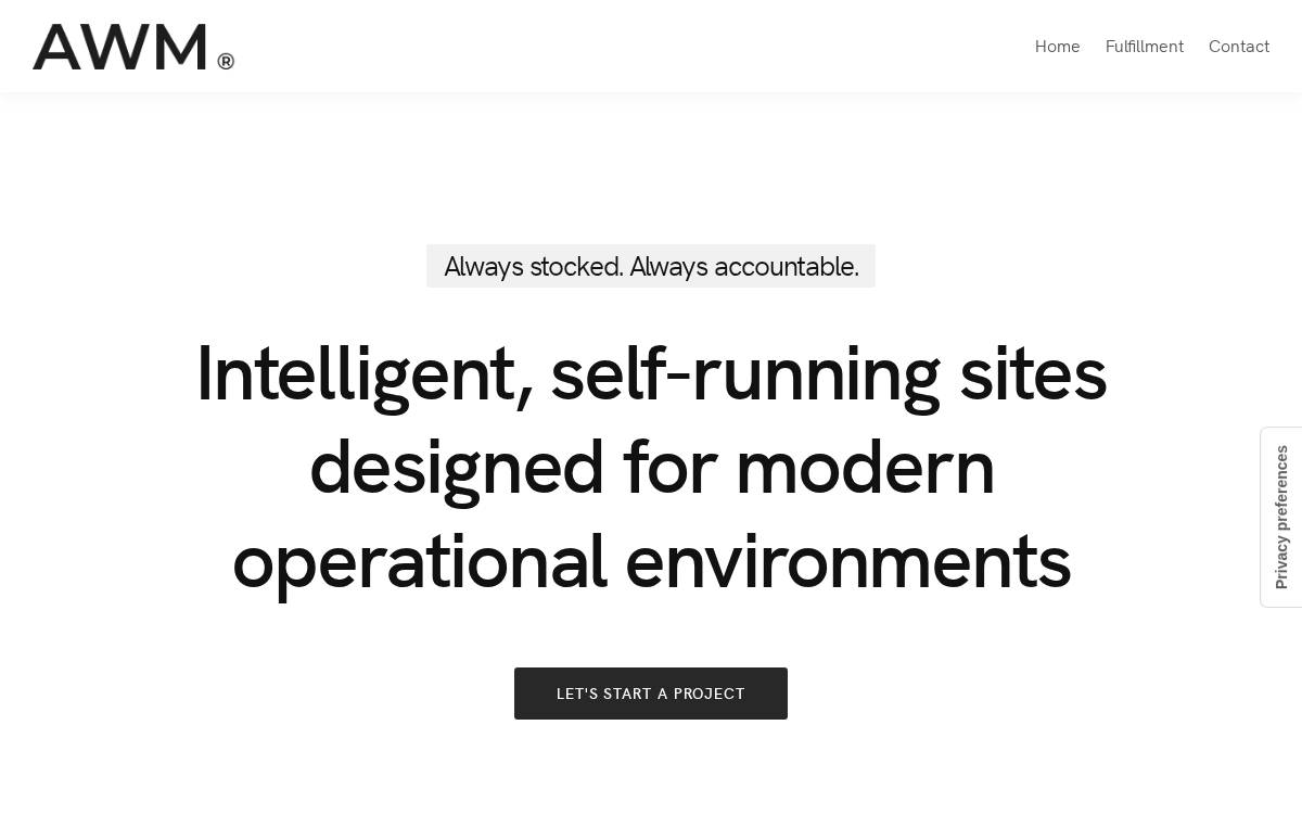 AWM website preview