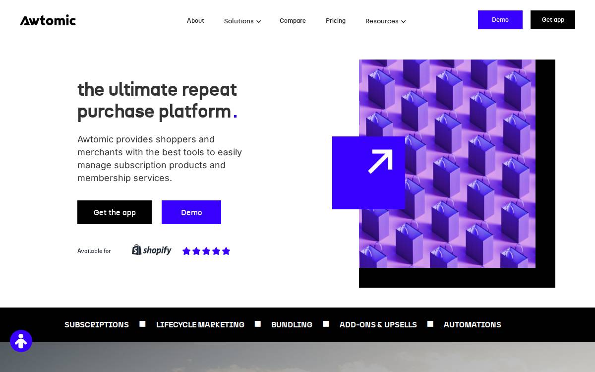 Awtomic website preview