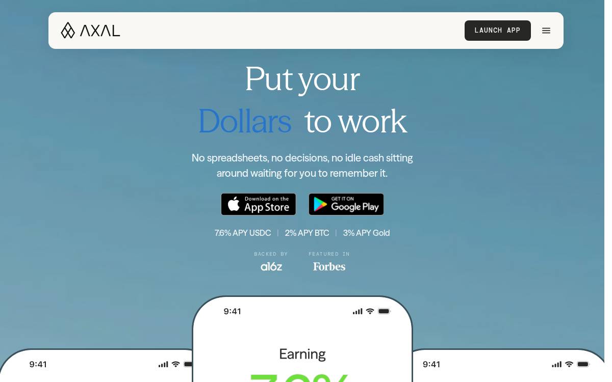 Axal website preview