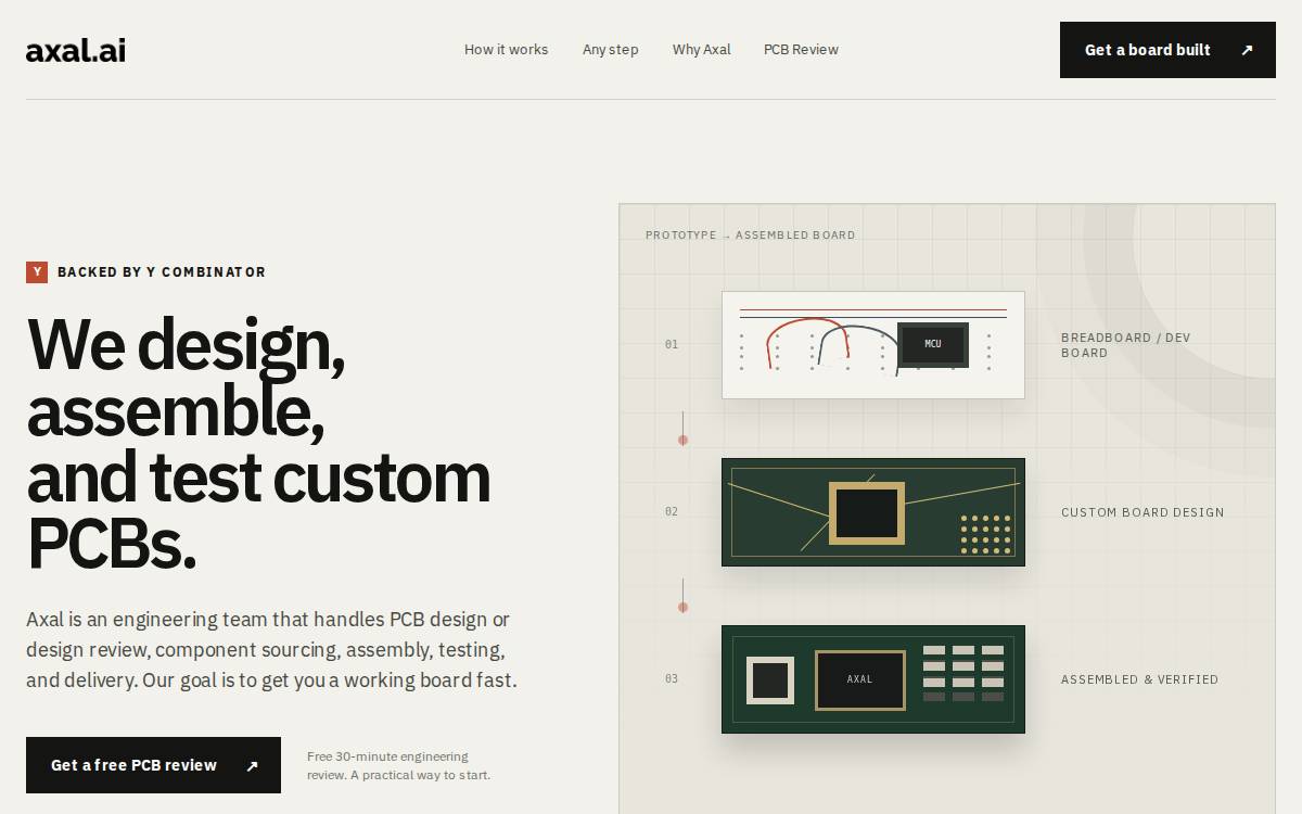 Axal website preview