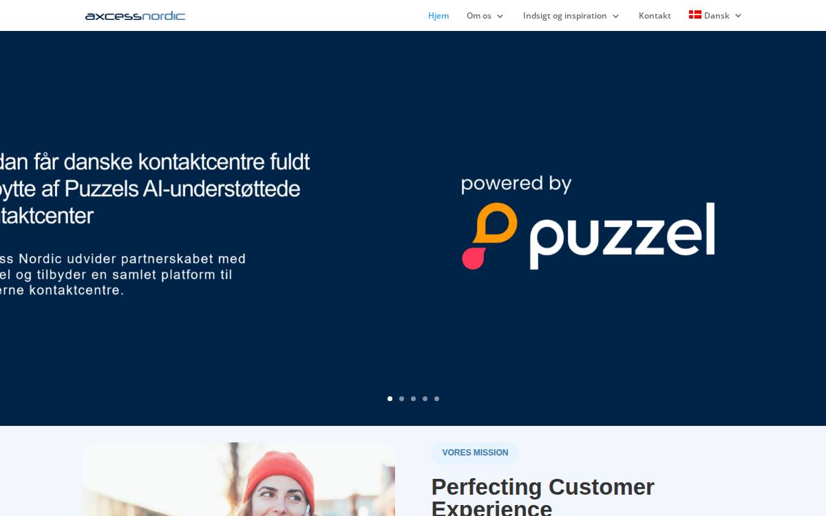 Axcess Nordic website preview