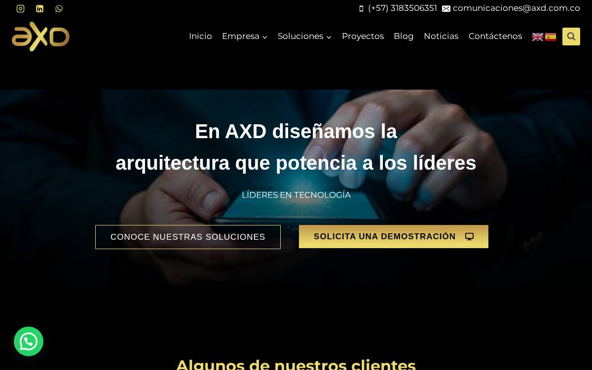 Axede website preview