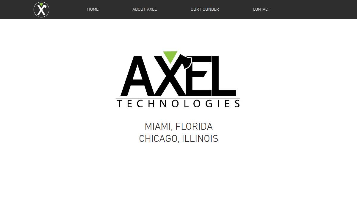 Axel Technologies website preview