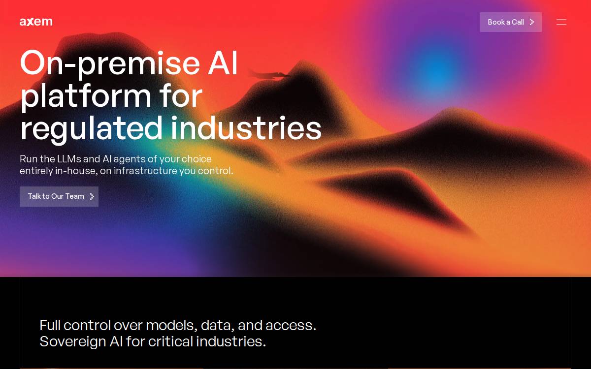 axem website preview