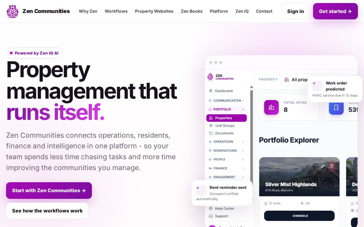 aXess Point website preview