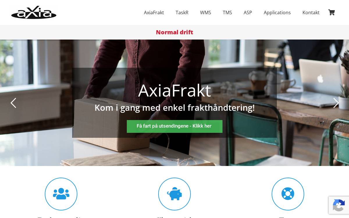 Axia website preview