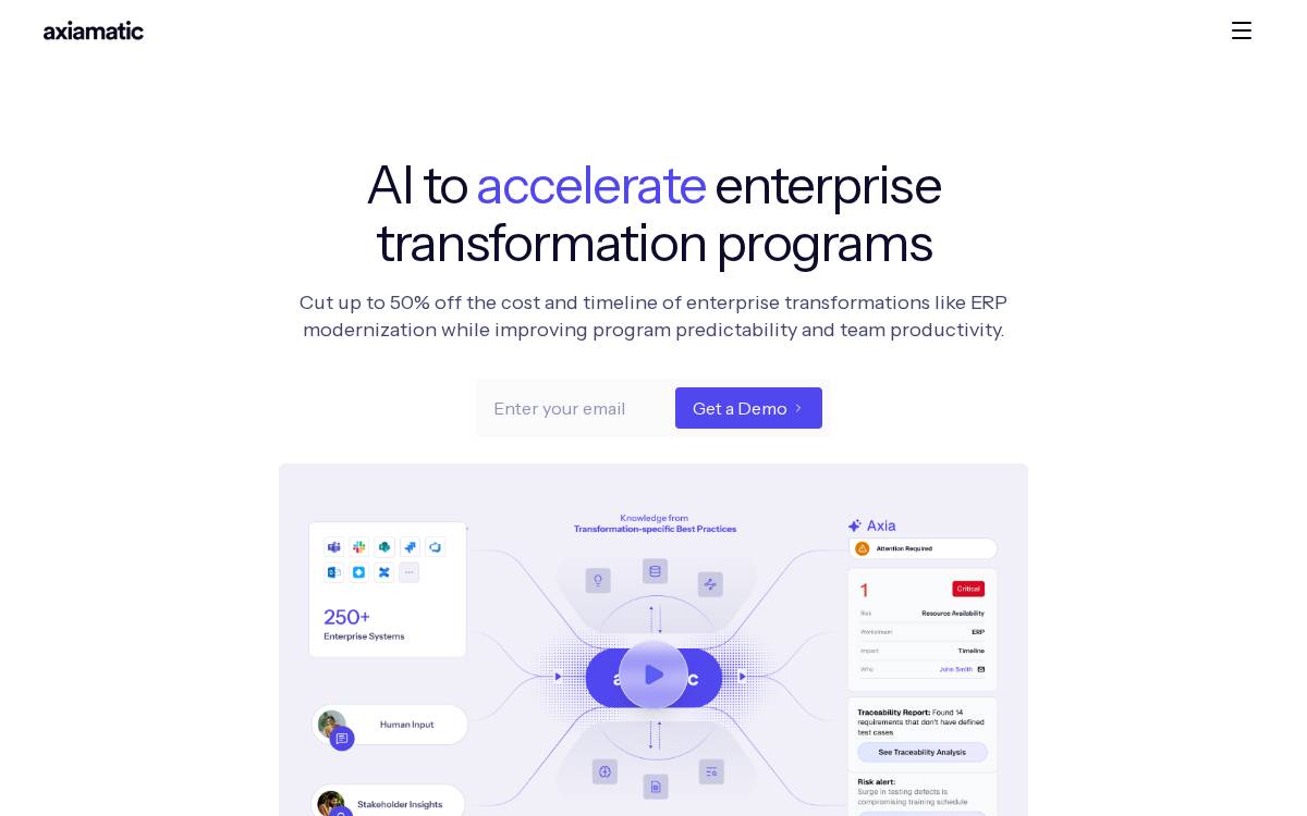 Axiamatic website preview