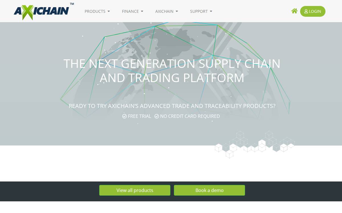 Axichain website preview