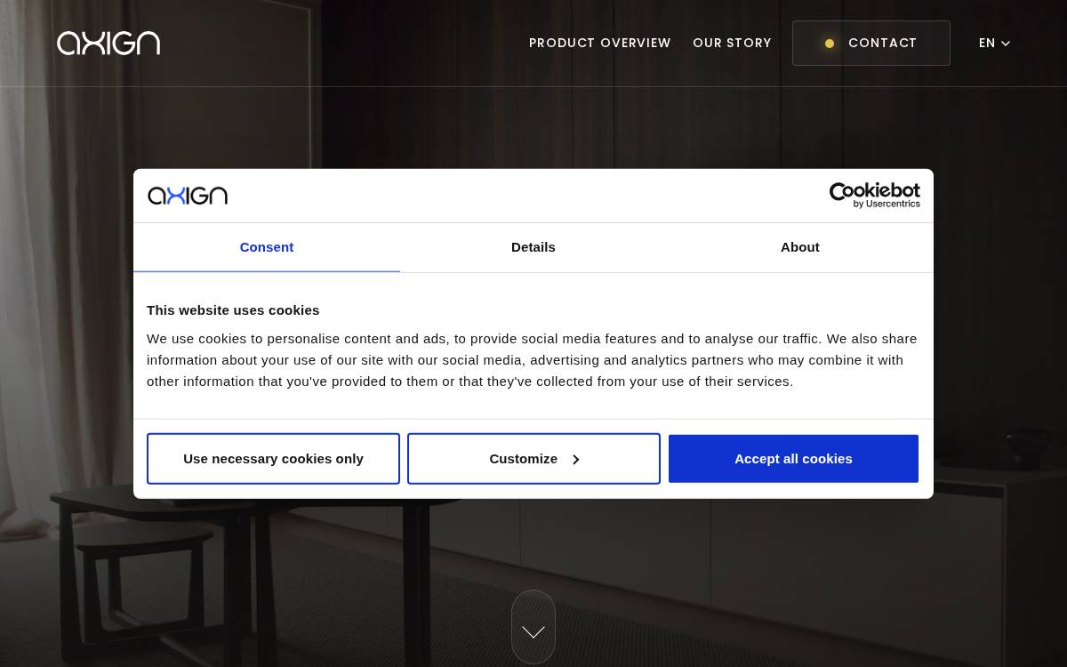 Axign website preview