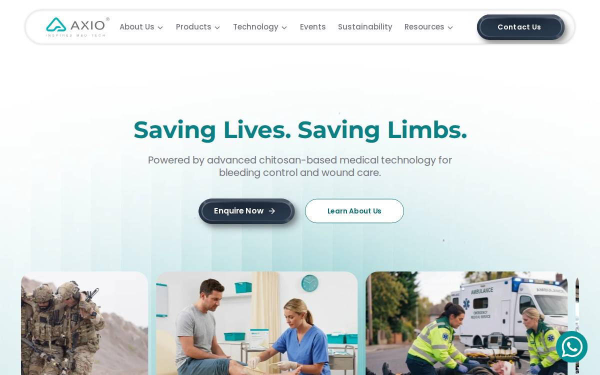 Axio website preview