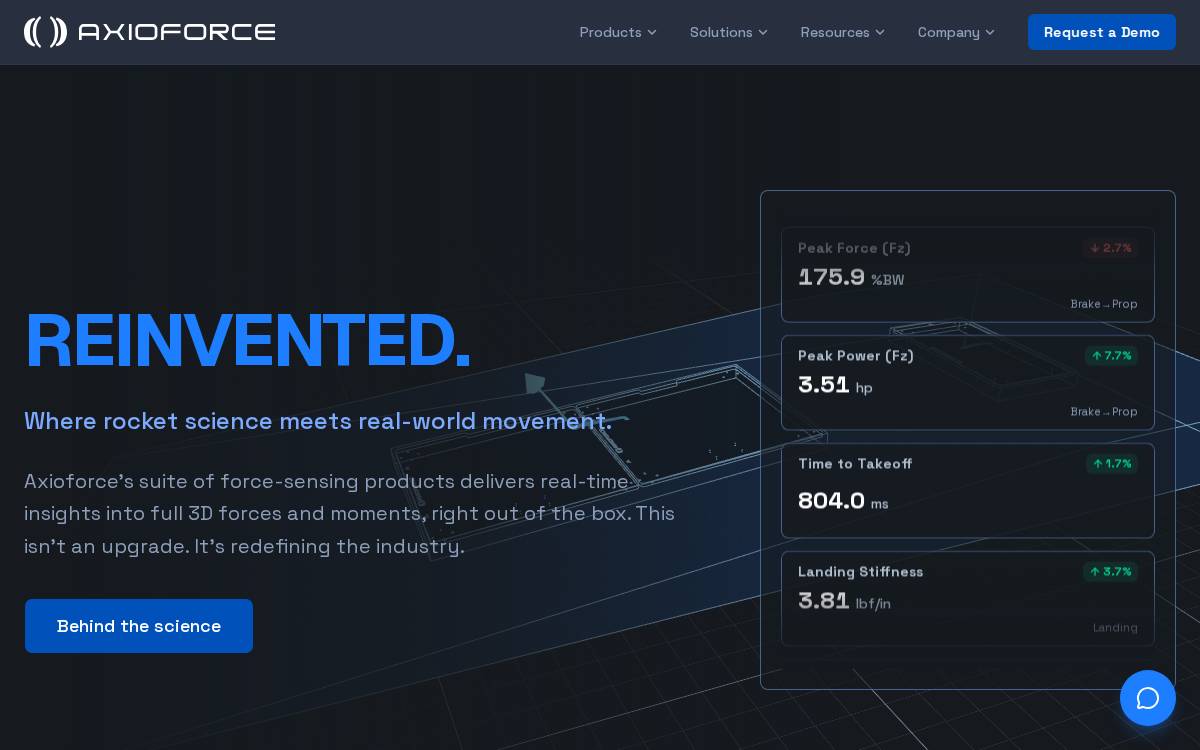 Axioforce website preview