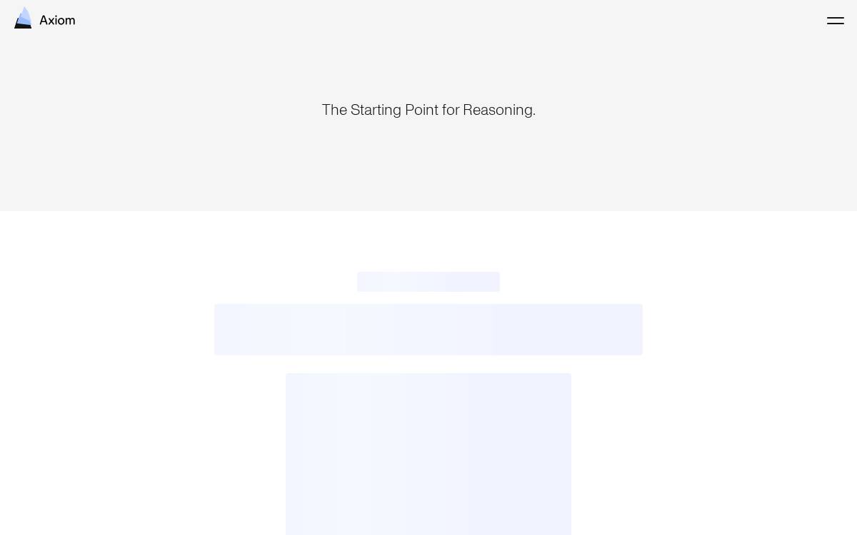Axiom website preview