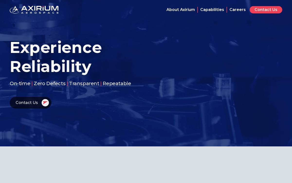 Axirium website preview