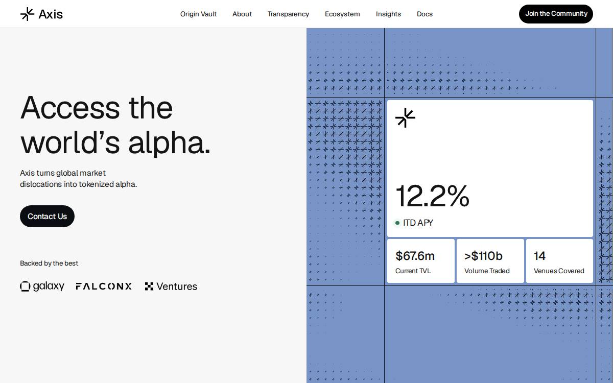Axis website preview